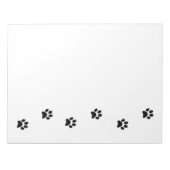 Bloc-note De mignons pattes noires et blanches et profitez d (Devant)
