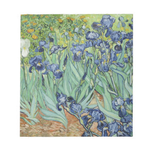 Bloc-note De Van Gogh toujours la vie : Vase avec des iris