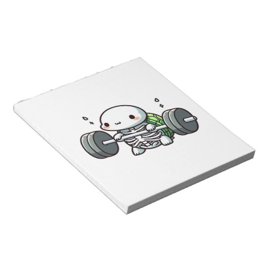 Bloc-note Deadlift Cute Turtle Classic T-Shirt (Incliné)