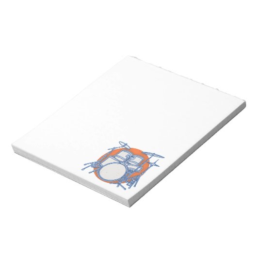 Bloc-note Décalage du kit de tambour (Tourné)