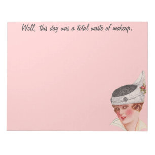 Bloc-note Déchets totaux de maquillage