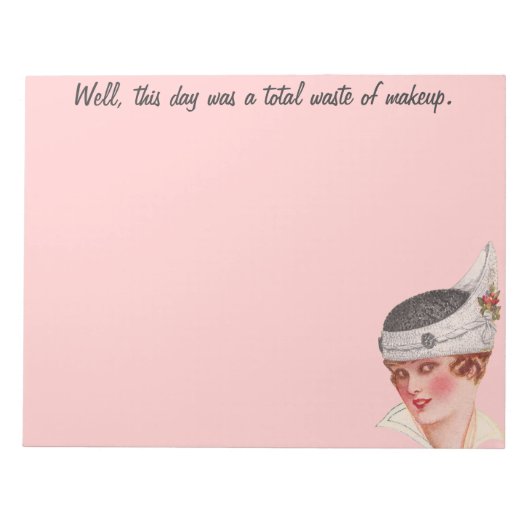 Bloc-note Déchets totaux de maquillage (Devant)