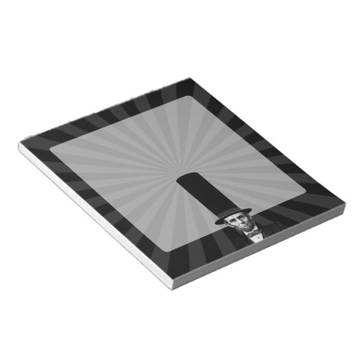 Bloc-note Déclaration de mode présidentielle d'Abraham Linco (Incliné)