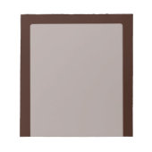 Bloc-note Décor Brown Profond Et Riche Personnalisable (Devant)