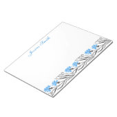 Bloc-note Décor croix de Cornflower bleu (Incliné)