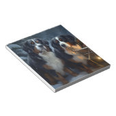 Bloc-note Décor de Noël Bernese Mountain Snowy (Incliné)