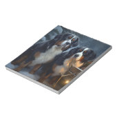 Bloc-note Décor de Noël Bernese Mountain Snowy (Tourné)