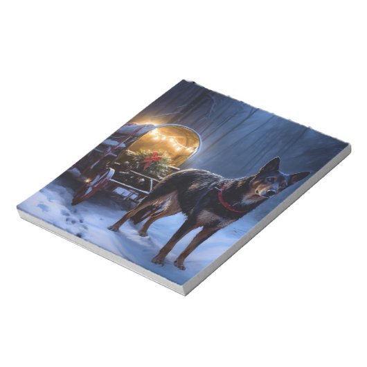 Bloc-note Décor de Noël Kelpie Snowy Sleigh (Tourné)