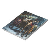 Bloc-note Décor de Noël Malinoi Snowy Sleigh (Tourné)