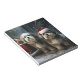 Bloc-note Décor de Noël Malti tzu Snowy Sleigh (Incliné)