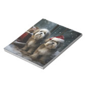 Bloc-note Décor de Noël Malti tzu Snowy Sleigh (Tourné)