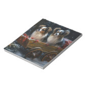 Bloc-note Décor de Noël Papillon Snowy Sleigh (Tourné)