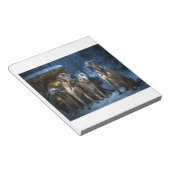 Bloc-note Décor de Noël Rhodesian Ridgeback Snowy Sleigh (Incliné)