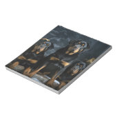 Bloc-note Décor de Noël Rottweiler Snowy Sleigh (Tourné)