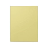 Bloc-note Décor jaune pastel doux prêt à customiser (Tourné)