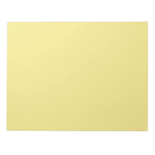 Bloc-note Décor jaune pastel doux prêt à customiser
