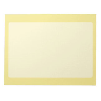 Bloc-note Décor pastel jaune accent doux prêt à customiser