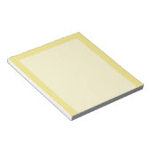 Bloc-note Décor pastel jaune accent doux prêt à customiser (Incliné)