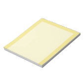 Bloc-note Décor pastel jaune accent doux prêt à customiser (Tourné)