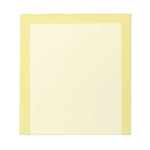 Bloc-note Décor pastel jaune accent doux prêt à customiser