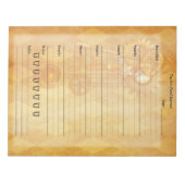 Bloc-note Décor Rétrofuturiste Steampunk Airship Keys (Devant)
