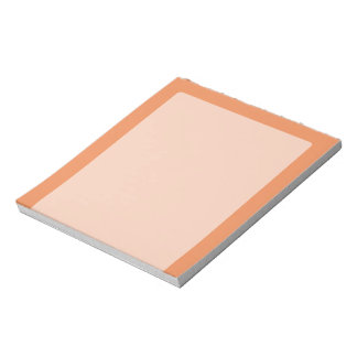Bloc-note Décor rose corail prêt à customiser