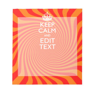 Bloc-note Décor Tangerine et Red Swirl pour votre Confort