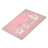 Bloc-note Décorations de Noël sur un arrière - plan rouge (Incliné)