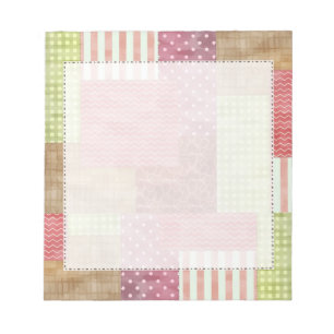 Bloc-note Découpe en Patchwork