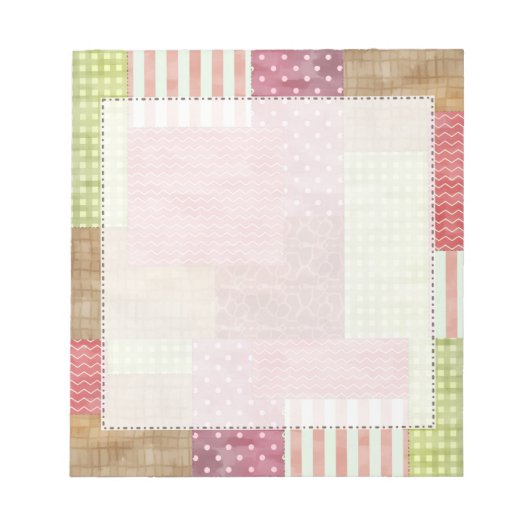 Bloc-note Découpe en Patchwork (Devant)