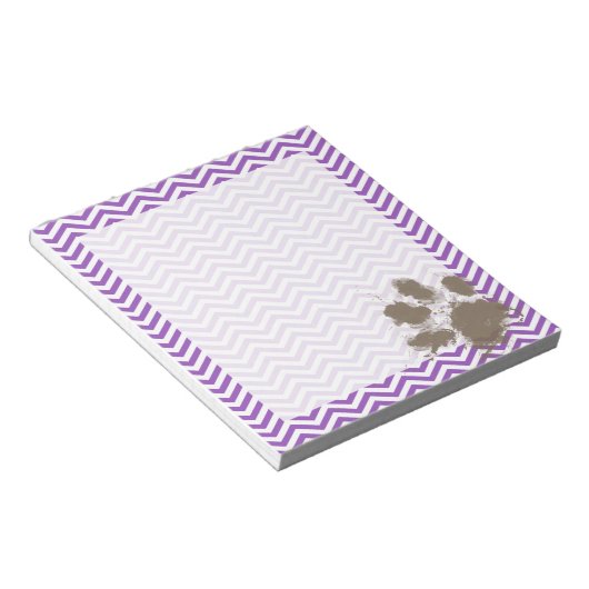 Bloc-note Deep Lilac Chevron (Incliné)