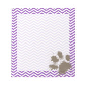 Bloc-note Deep Lilac Chevron (Devant)