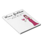 Bloc-note Déesse du Vin "Tout se guérit avec du vin" (Incliné)
