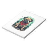 Bloc-note Défilé de Pug Zombie (Tourné)