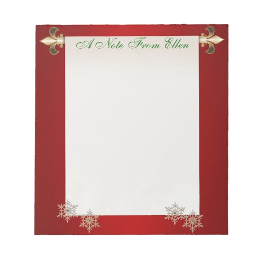 Bloc-note Défilement de Noël (Devant)