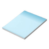 Bloc-note Dégradé bleu clair (Tourné)
