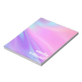 Bloc-note dégradé de pastel rose vif tendance (Tourné)