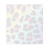 Bloc-note Dégradé léopard arc-en-ciel Peaux d'animaux sauvag (Devant)