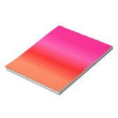 Bloc-note Dégradé rose, rouge et orange (Tourné)
