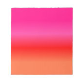 Bloc-note Dégradé rose, rouge et orange (Devant)