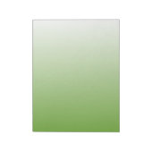 Bloc-note Dégradé Vert et Blanc (Tourné)