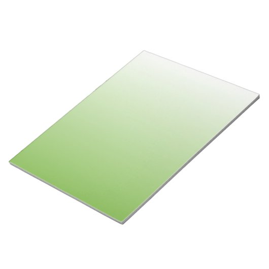 Bloc-note Dégradé Vert et Blanc (Incliné)