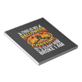 Bloc-note Déguisement de Halloween drôle cassé Conception de (Incliné)