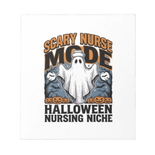 Bloc-note Déguisement d'infirmière effrayante Halloween Chem