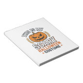 Bloc-note Déguisement Halloween Épouvantable Citrouille Vect (Incliné)