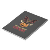 Bloc-note Déguisement Halloween Monstre Citrouille Gothique (Tourné)