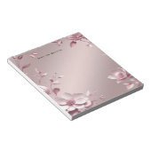 Bloc-note Delicate Pink Floral Notepad (Incliné)