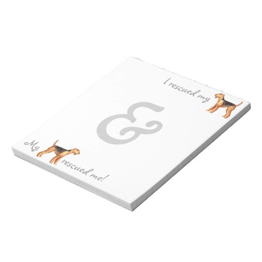 Bloc-note Délivrance Airedale (Tourné)