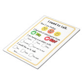 Bloc-note Demande du conseiller d'orientation du non-lecteur (Incliné)