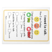 Bloc-note Demande du conseiller d'orientation du non-lecteur (Devant)